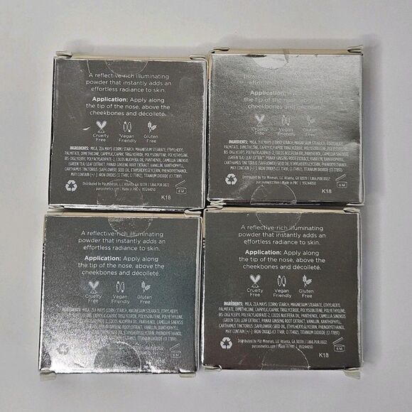 Lot of 4 PUR Skin-Perfecting Powder Afterglow Highlighter 2.5g/ 0.09oz NEW - Picture 2 of 4
